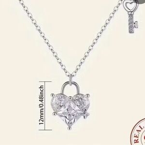 Elegant Silver Heart Pendant Necklace